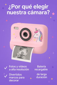 ✨📸 Cámara Digital para Niños con Impresión Instantanea 📸✨